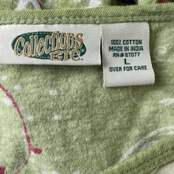 Collections Etc Winter Cardinal Birds Top Sz Large Front Back Sequins Christmas - Picture 2 of 8